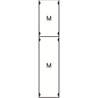1M4A Панель с монтажной платой 1ряд/8 реек