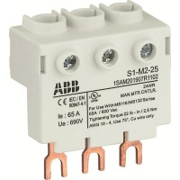 1SAM201907R1102 Колодка высокая S1-M2-25 для подключения 3-фазного кабеля до 25мм2, 65 А к автоматам типа MS116, MS132, MS132-T, MO132/MS132-T