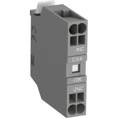 1SBN010160R1001 Блок контактный дополнительный CA4-01K (1НЗ) с втычными клеммами для контакторов AF09K...AF38K и реле NF22EK...NF40EK
