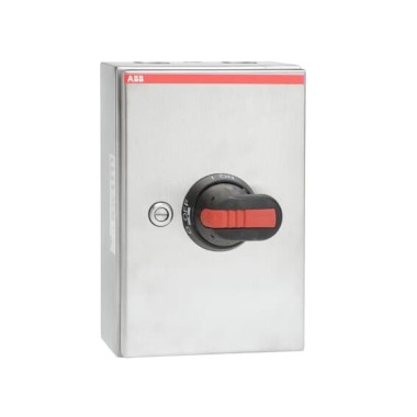 1SCA022613R4720 Рубильник в боксе OTR25T6M до 25А(АС23) 6-полюсный, 1НО доп. контакт, перфорация 4х32.5+2x16.5