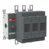 1SCA022715R2240 Рубильник OS200D03 до 200А 3-полюсный, предохранитель 0 или 1 (нет в комплекте), (без ручки управления)