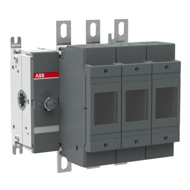 1SCA022715R2240 Рубильник OS200D03 до 200А 3-полюсный, предохранитель 0 или 1 (нет в комплекте), (без ручки управления)