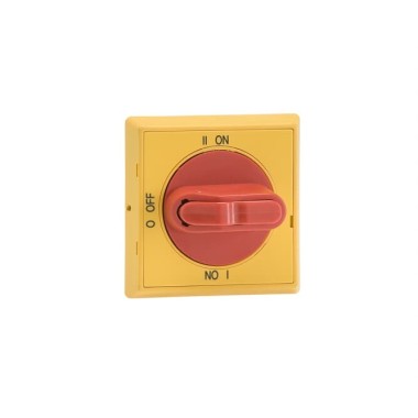 1SCA105301R1001 Ручка управления OHYS2AJE011 (красно-желтая) замок только в 0 пол. выносная для реверсивных рубильников ОТ16..125F_С