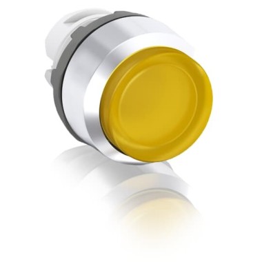 1SFA611103R2103 Кнопка MP4-21Y желтая выступающая (только корпус) с подсветкой с фиксацией