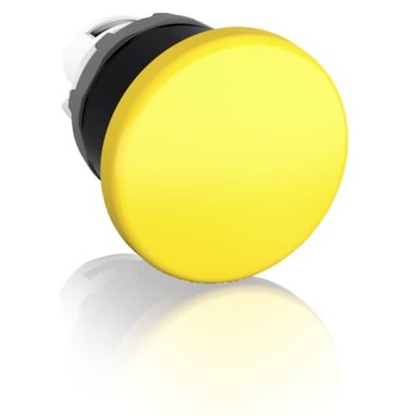 1SFA611124R1003 Кнопка MPM1-10Y ГРИБОК желтая (только корпус) без фиксации 40мм