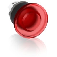 1SFA611124R1101 Кнопка MPM1-11R ГРИБОК красная (только корпус) без фиксации с подсветкой 40мм
