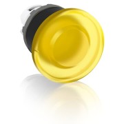 1SFA611124R1103 Кнопка MPM1-11Y ГРИБОК желтая (только корпус) без фиксации с подсветкой 40мм