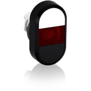 1SFA611134R1101 Кнопка двойная MPD5-11R (белая/черная) красная линза без текста