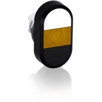 1SFA611134R1103 Кнопка двойная MPD5-11Y (белая/черная) желтая линза без текста