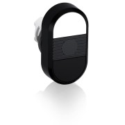 1SFA611134R1106 Кнопка двойная MPD5-11B (белая/черная) непрозрачная черная линза без текста