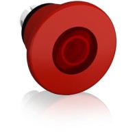 1SFA611514R1101 Кнопка MPMP4-11R ГРИБОК красная (только корпус) с подсветкой с усиленной фиксацией 60мм отпускание вытягиванием поворотом