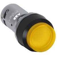 1SFA619100R1113 Кнопка с подсветкой CP1-11Y-10 желтая 24В AC/DC с плоской клавишей без фиксации 1НО