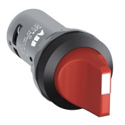 1SFA619201R1011 Переключатель C2SS2-10R-10 2-х позиционный красный 1НО (90 градусов) с фиксацией (черное декоративное кольцо)