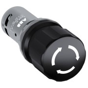 1SFA619500R1076 Кнопка CE3T-10B-11 черная с фиксацией 1НО1НЗ отпускание поворотом 30мм