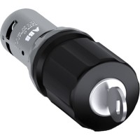 1SFA619502R1076 Кнопка CE3K1-10B-11 аварийного останова с фиксацией 1НО1НЗ отпускание ключом 30мм чёрная