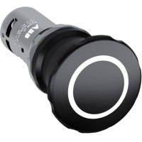 1SFA619551R1076 Кнопка CE4P-10B-11 черная с фиксацией 1НО1НЗ отпускание вытягиванием 40мм