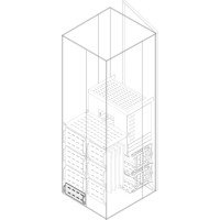 1STQ001981B0000 Перегородка верт.задн. H=100мм W=600мм