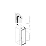 1STQ002280B0000 Дверь остекл.с мех.запирания H1800 W750