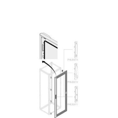 1STQ007312A0000 Дверь остекл.с перекрытием H1800 W500