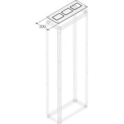 1STQ002396B0000 Панель верх.для фланцев TZ 1000х200(ШхГ)