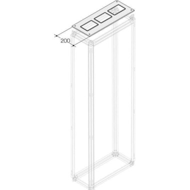 1STQ002396B0000 Панель верх.для фланцев TZ 1000х200(ШхГ)