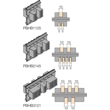 1STQ007427A0000 Держатель шины медной L=75мм (24шт)