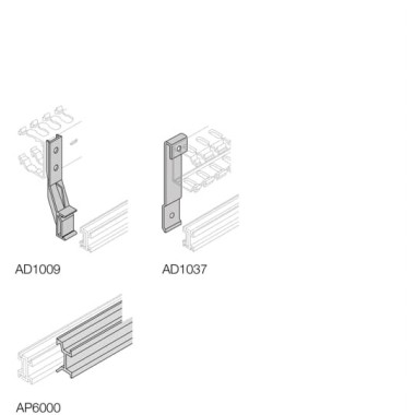 AD1009 Держатель для перф.каб-канала (4шт), пластик AD1009 Держатель для перф.каб-канала (4шт), пластик