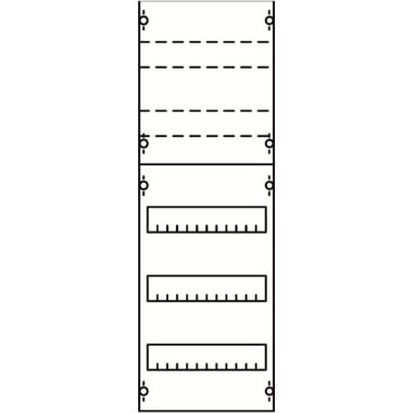 1V1KA Панель для модульных уст-в 1ряд/5 реек