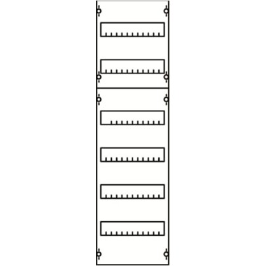 1V2A Панель для модульных уст-в 1ряд/6 реек