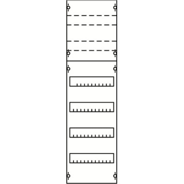 1V2KA Панель для модульных уст-в 1ряд/6 реек
