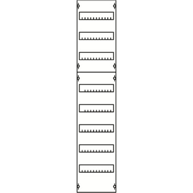 1V4A Панель для модульных уст-в 1ряд/8 реек