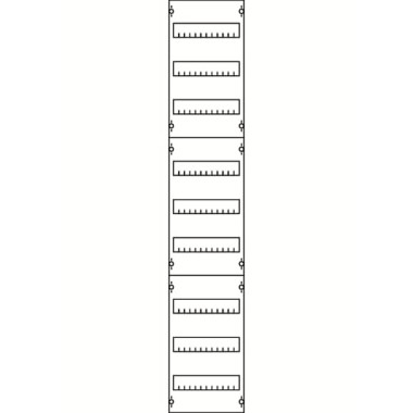 1V5A Панель для модульных уст-в 1ряд/9 реек