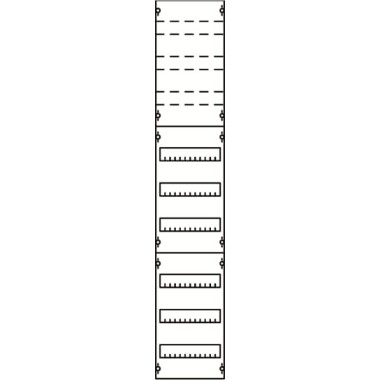 1V5KA Панель для модульных уст-в 1ряд/9 реек