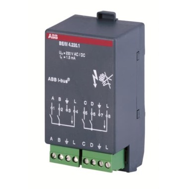 2CDG110005R0011 BE/M4.230.1 Модуль бинарный вход, 4-канальный, 220В
