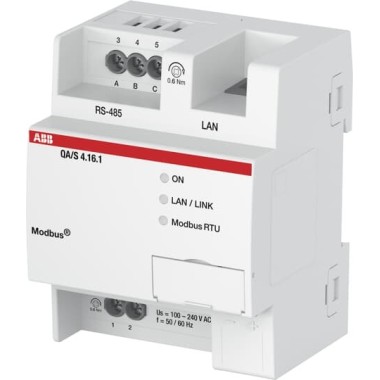 2CDG110228R0011 QA/S4.16.1 Модуль анализа энергопотребления, Modbus, на 16 счетчиков 2CDG110228R0011 QA/S4.16.1 Модуль анализа энергопотребления, Modbus, на 16 счетчиков