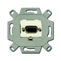 2CKA000230A0424 Механизм VGA-розетки/разъёма, D-type, Full HD, 15 полюсов, цвет слоновая кость