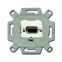 2CKA000230A0425 Механизм VGA-розетки/разъёма, D-type, Full HD, 15 полюсов, цвет альпийский белый