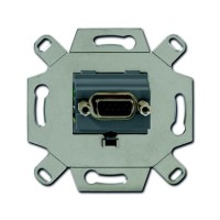 2CKA000230A0426 Механизм VGA-розетки/разъёма, D-type, Full HD, 15 полюсов, цвет серый