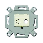 2CKA000230A0436 Адаптор/суппорт для ТВ-разъёмов тип F, BNC-F, цвет слоновая кость