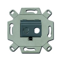 2CKA000230A0438 Адаптор/суппорт для ТВ-разъёмов тип F, BNC-F, цвет серый