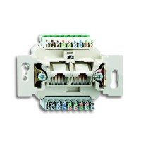2CKA000230A0470 Механизм 2-постовой компьютерной/телефонной розетки, 8/8 полюсов, раздельно, RJ45, категория 6е, неэкранированная, до 250 МГц
