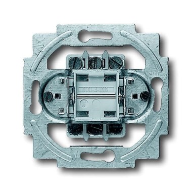 2CKA001012A0954 Механизм 1-клавишного, 2-полюсного переключателя, 10А 250В, серия Future/Axcent/Carat/Династия/Allwetter/Busch-Duro/Reflex SI
