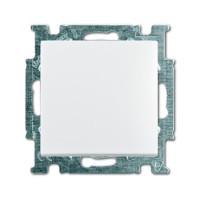 2CKA001012A2139 Механизм 1-клавишного, 1-полюсного выключателя с клавишей, серия Basic 55, цвет альпийский белый