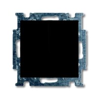 2CKA001012A2177 Механизм 2-клавишного, 1-полюсного выключателя с клавишей, серия Basic 55, цвет château-black