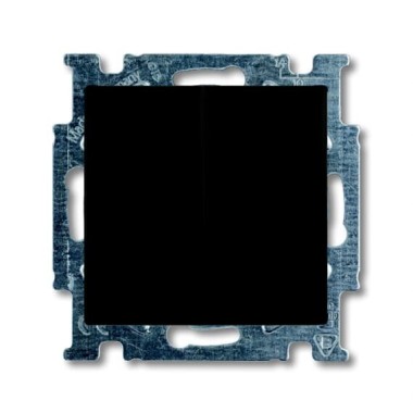 2CKA001012A2177 Механизм 2-клавишного, 1-полюсного выключателя с клавишей, серия Basic 55, цвет château-black