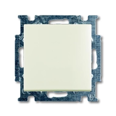 2CKA001012A2189 Механизм 1-клавишного, 1-полюсного переключателя с клавишей, серия Basic 55, цвет chalet-white