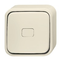 2CKA001042A0662 Переключатель 1-клавишный, с подсветкой, для открытого монтажа, серия Busch-Duro 2000 AP, цвет слоновая кость