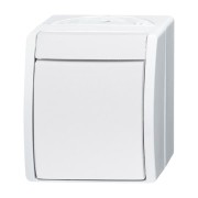 2CKA001085A1620 Переключатель 1-клавишный, перекрестный, IP44, для открытого монтажа, серия ocean, цвет альпийский белый