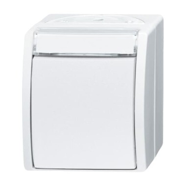 2CKA001085A1624 Переключатель 1-клавишный, с полем для надписи, IP44, для открытого монтажа, серия ocean, цвет альпийский белый 2CKA001085A1624 Переключатель 1-клавишный, с полем для надписи, IP44, для открытого монтажа, серия ocean, цвет альпийский белый