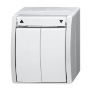 2CKA001085A1625 Выключатель жалюзи, с фиксацией, для открытого монтажа, IP44, серия ocean, цвет альпийский белый